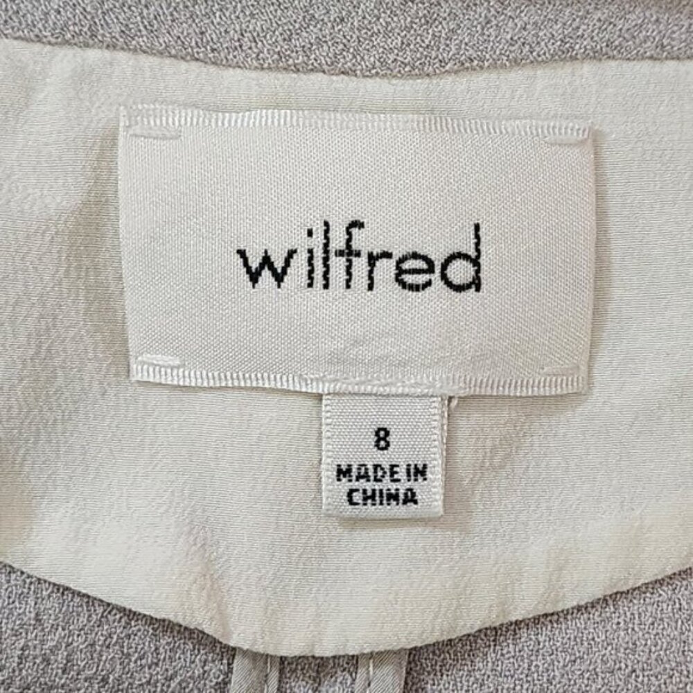 Wilfred Warm Gray Crepe Drape Open Front Chevalie… - image 5